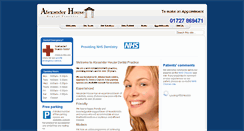 Desktop Screenshot of alexanderhousedental.com